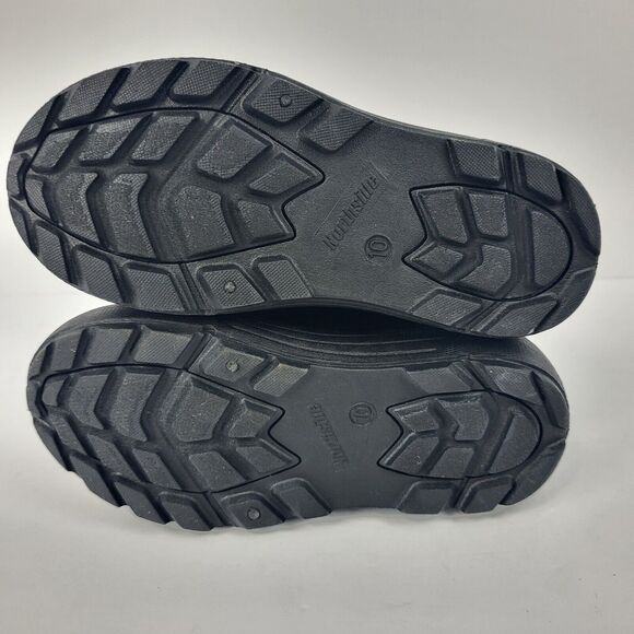 Northside Frosty Polar Boots Toddler Black Purple Hearts 3M Thinsulate Size 10 - Picture 11 of 11